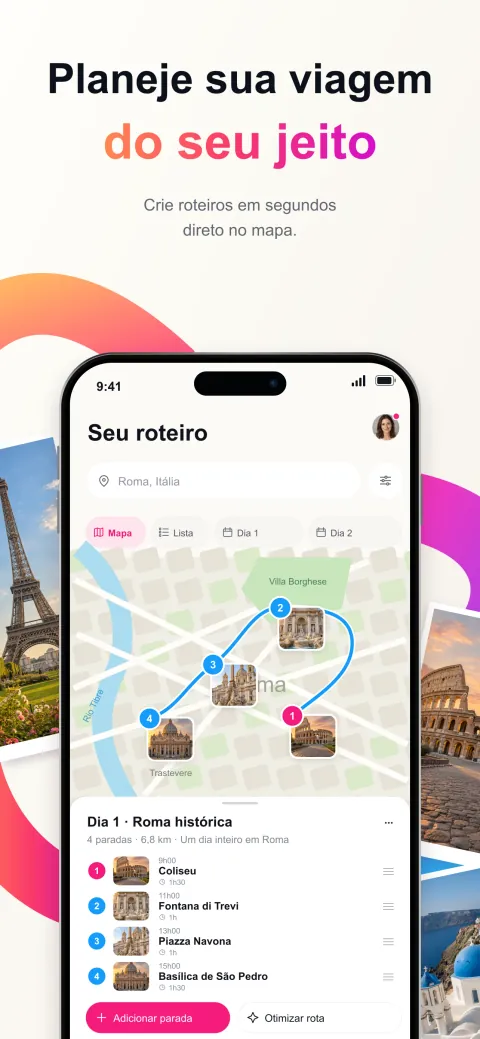 Capturas de tela do Pictoura na App Store